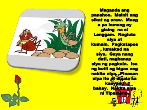 comics story tagalog with moral lesson|Si Langgam At Tipaklong (Pabula) .